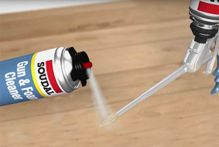 Soudal Gun & Foam Cleaner - Solvent For Cleaning Applicators And Uncured Foam